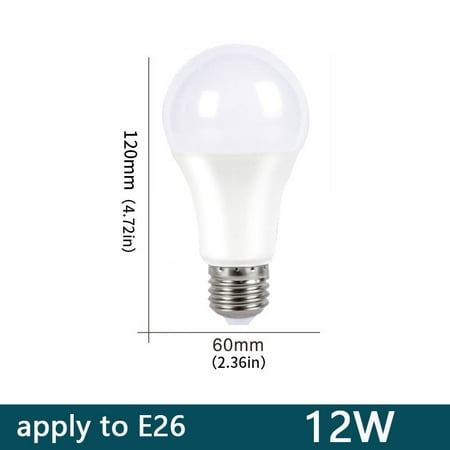 

DC12V Apply To E26/E27 20W 18W 15W 12W 9W 6W 3W Spotlight Light Bulb LED E14 Lamp Lampada Saving Cold Warm White Led Bulbs