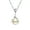 Silver, variant on AYYUFE Elegant Single Pearl Pendant Necklace Choker Chain Women