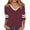 Brick Red, variant on Active Tops Women Long Sleeve Compression Shirt Women Loose Fit Athletic Tops Spandex Tee Womens Compression Shirts Ringer Tee Women Short Sleeve Shirts Casual Long Sleeve Running Blue XXL