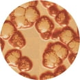 thumbnail image 1 of Ahgly Company Tapis Rond Lavable en Machine Intérieur Transitionnel Orange, 3 Pieds Rond, 1 of 7