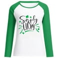 thumbnail image 4 of Black*Friday Discounted Items under $5 GaThRRgYP Tops for Women Trendy,Womens Plus Size Tops,Women's Spring Patchwork St.Patrick's Day Printed Long Sleeves Round Neck Casual Tee Tops, 4 of 6