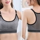 thumbnail image 4 of Sonducket Camiseta sin mangas, carpeta de pecho y ligera, diseño de cuello en U, carpetas elásticas para el pecho, Fitness, ejercicio, Ropa interior Gris, 4 of 6