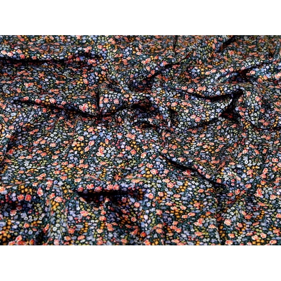 Liberty London Phoebe & Jo Belgravia Silk Satin Fabric Coral - per yard