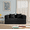 Black, variant on Villeston 79" Convertible Sofa Bed King Size, Corduroy Boneless Sofa with 2 Pillows, Sleeper Sofa Bed, Removable Floor Couch,Orange