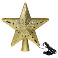 thumbnail image 4 of Fiudx Estrella Dorada y Proyección Giratoria para La Punta Del Árbol de Navidad, Estrella Decorativa de Plástico Abs, Ideal para Fiestas En Interiores, Iluminada Led Segura., 4 of 7