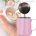 thumbnail image 4 of Elegante taza de café expreso, jarra para café con leche con un diseño elegante y un café con leche suave, acero inoxidable de gran durabilidad para los amantes del café (350 ml), 4 of 5