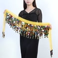 thumbnail image 3 of LIZUOJUN Under $7 Dance Waist Belt Colorful Sequins Boho Belly Costume Accessory Adjustable For Daily Wear Office Work Casual Outings Everyday Outdoor, Yellow, 3 of 3