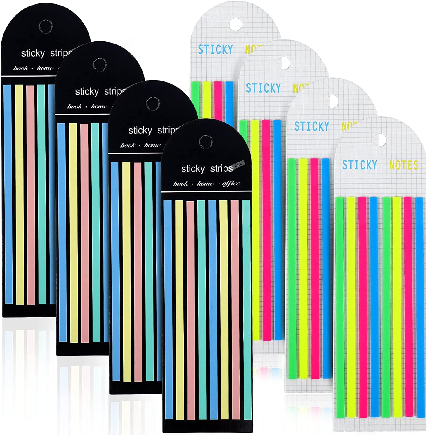 Highlighter Tape, Transparent Sticky Long Page Markers Tabs, Morandi