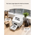 thumbnail image 3 of Self Cleaning Cat Litter Box, Cypcat Smart Automatic Litter Box Anti-Pinch, 10 Safety Sensors, 72L Large Cat Litter Boxs for Multiple Cats, 5G & 2.4G WiFi, 6" LED Display, Odor Control Robot, White, 3 of 6