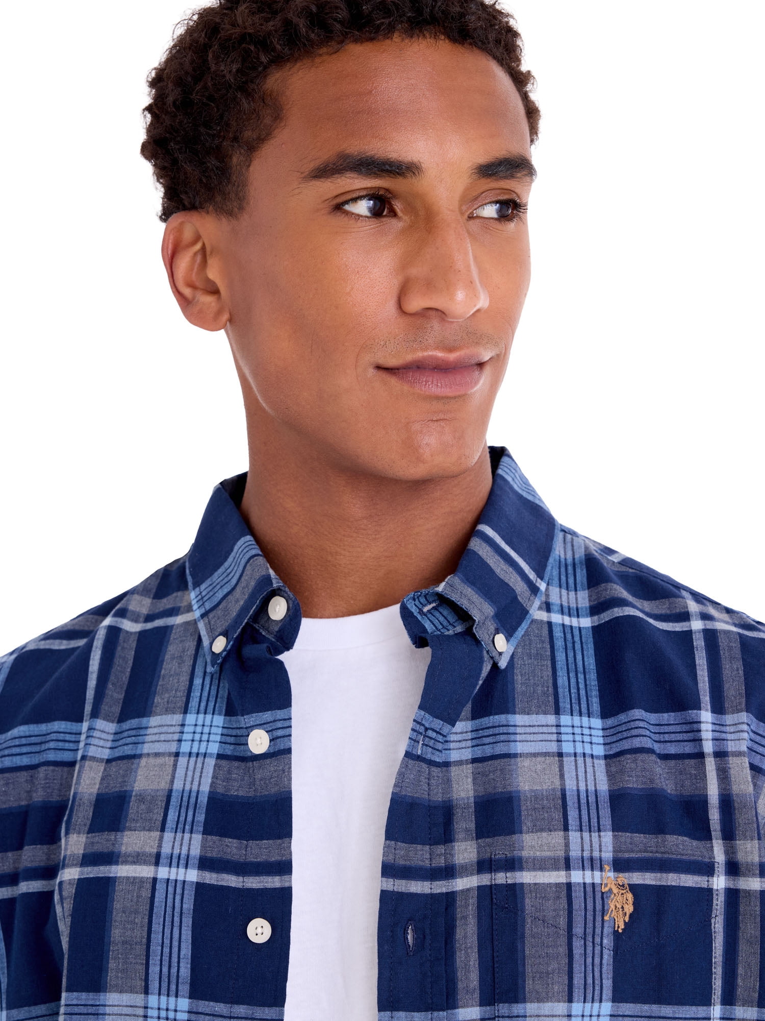 U.S. Polo Assn. Men's Poplin Long Sleeve Button-Down Shirts