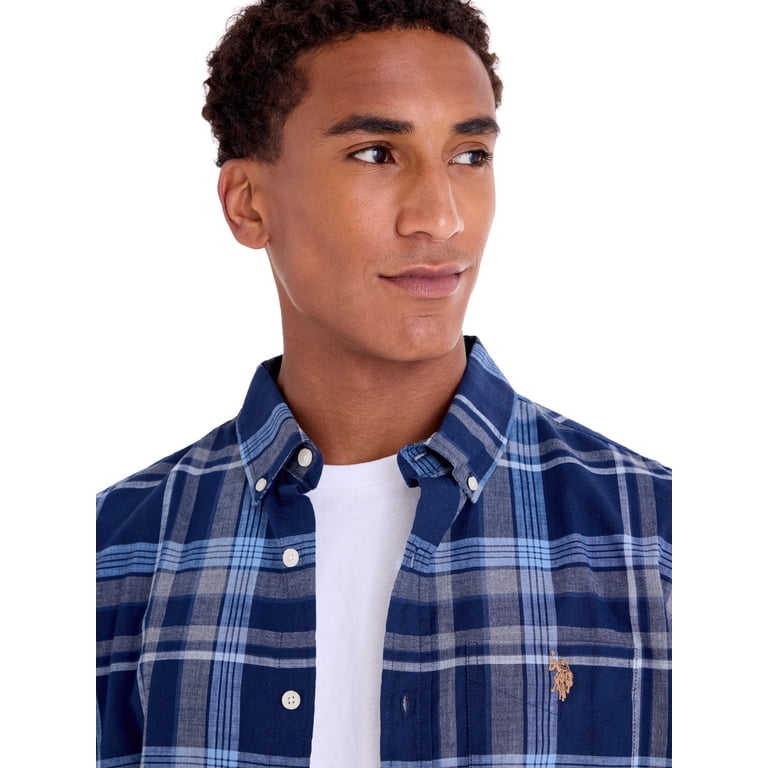 U.S. Polo Assn. Men's Poplin Long Sleeve Button-Down Shirt photo 3