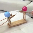 thumbnail image 3 of Balloon Bamboos Man Combats Toy Rapid-rhythm Exciting Fencing Puppets Game for Party, 3 of 3