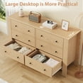 thumbnail image 5 of Studyset Dresser for Bedroom,6 Drawer Dressers, Storage Chest of Drawers  Wooden Chests of Drawers for Bedroom, Entryway, Hallway, Home Office, 5 of 5