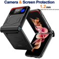 thumbnail image 3 of flip 3 5g case Hinge,Samsung flip 3 case with Hinge Protection,flip z 3 case Shockproof,Heavy Duty,Semi-Auto Hinge Protective Case Compatible with Galaxy Z Flip 3 5G (2021), 3 of 7