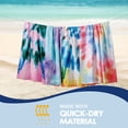 thumbnail image 5 of Beartech 4 Pieces Beach Towel Set,40x70 inches Tie-Dye Beach Towels Soft Camping Travel Towels, Lightweight Quick Dry Pool Towels for Beach Shower Towels Swim Towels Absorbent for Adults, 5 of 9