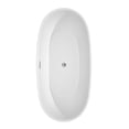thumbnail image 4 of Juno 67" Freestanding Bathtub in White with Polished Chrome Drain and Overflow Trim and Floor Mounted, 4 of 7