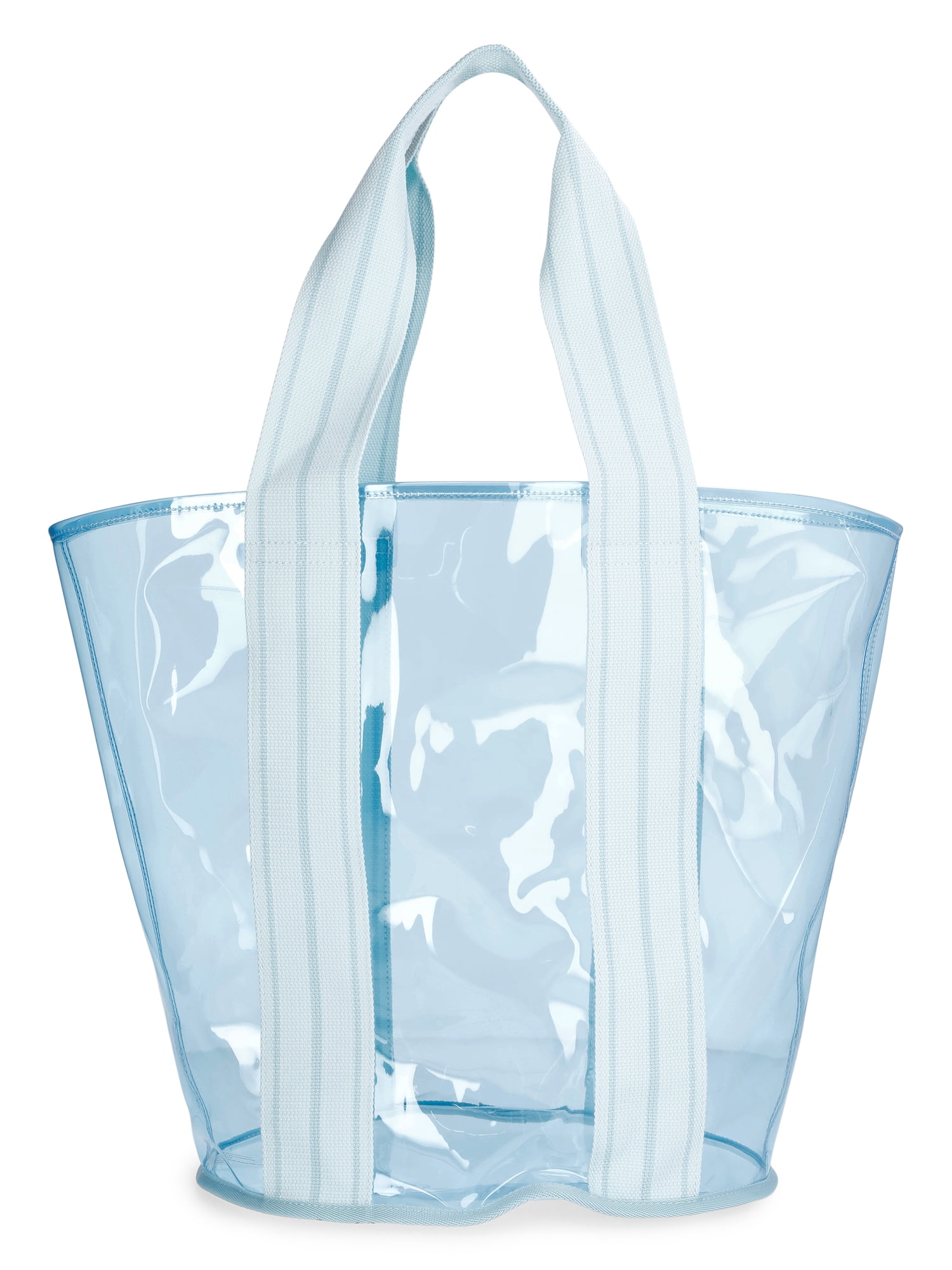No Boundaries Clear Beach Tote, Blue, Women's