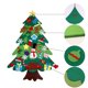 thumbnail image 3 of Árbol de Navidad de fieltro, árbol de Navidad DIY con 32 adornos desmontables para decoración de pared, 3 of 7