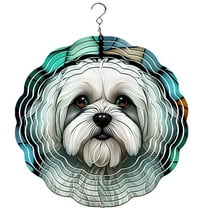 Maltese Wind Spinner, Garden Décor, Yard Décor, Porch Decor