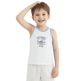 thumbnail image 2 of LYMAYTER 2-14Y Toddler Baby Boys Soft Cotton Sleeveless Tank Top Cute Cartoon Summer Casual Undershirts, 2 of 8