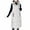 White, variant on FNFHFY Womens Long Puffer Vest Lightweight Padded Sleeveless Jackets Hooded Ankle Length Winter Parka Solid Winter Waistcoat Outwear