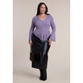 thumbnail image 3 of ELOQUII Women's Plus Size Ruffle Cardigan, 3 of 4