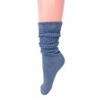 thumbnail image 2 of Long Cotton Lightweight Slouch Socks 3 PAIRS Captains Blue Boot Socks Size 9-11, 2 of 7