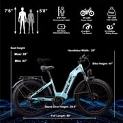 (US in Stock)5000W (Peak) Electric Bike for Adults, 52V 23AH Battery Electric-Bike, Dual-Motor-Ebike 40mph Ebike, 26*4.0 Fat Tire Ebike, AWD 7-Speed E-Mountain Bicycle for Off-Road Snow Sand