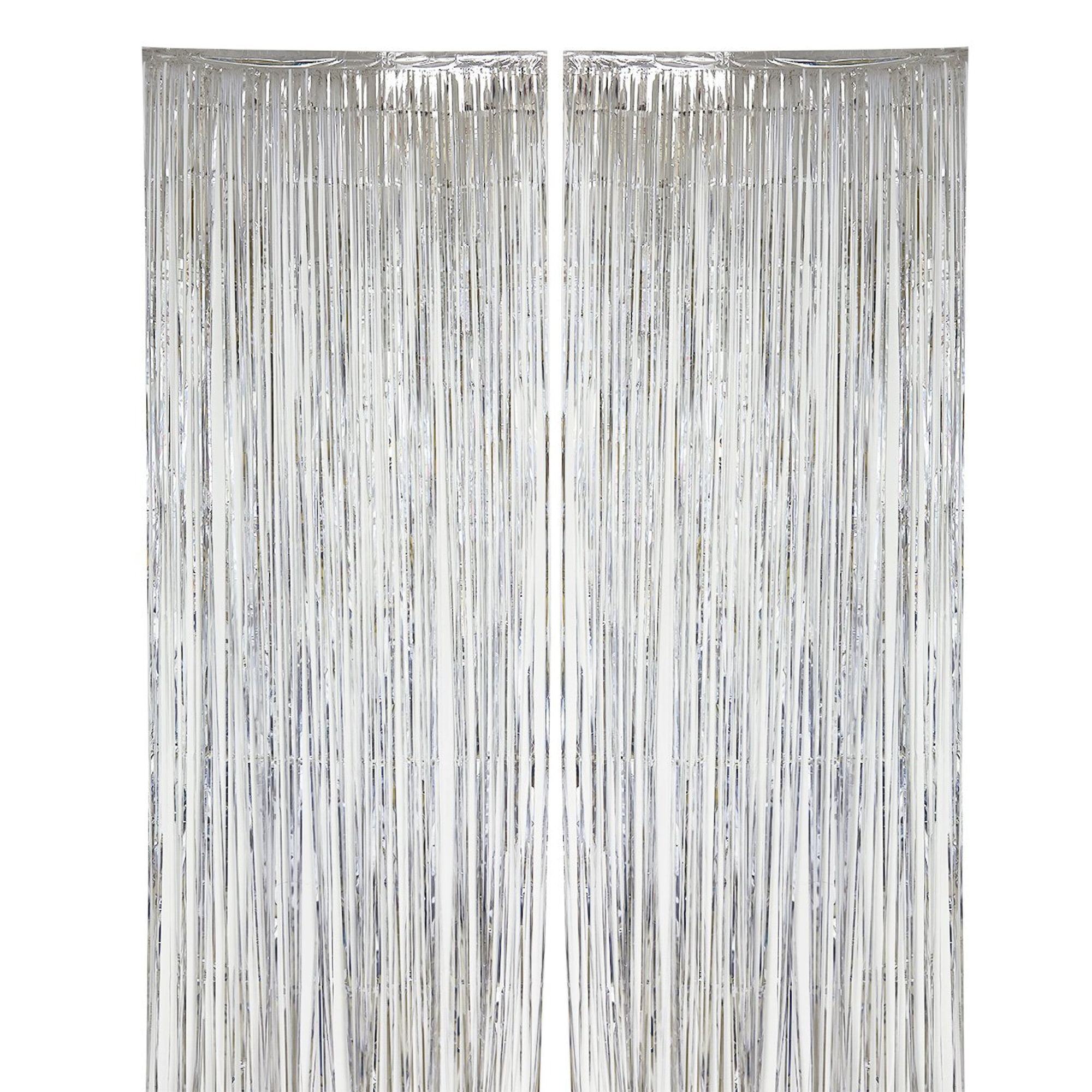 Metallic Tinsel Door Curtain Foil Backdrop Wedding Birthday Hen Party Decoration 