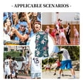 thumbnail image 6 of Naloa Lilies Flowers Basketball Jersey Reversible Men's Mesh Athletic Sports Shirts Training Practice S-4XLLarge, 6 of 6