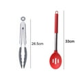 thumbnail image 2 of Juego de utensilios de cocina de 2 piezas, utensilio de silicona con mango de acero inoxidable, herramientas de cocina antiadherentes, 2 of 5