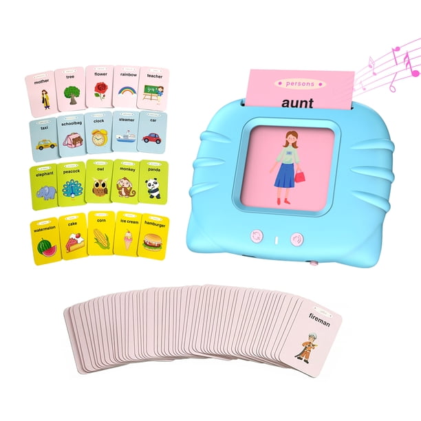 Tarjetas flash parlantes Juguetes de aprendizaje para niños pequeños de 0 a 3 años con