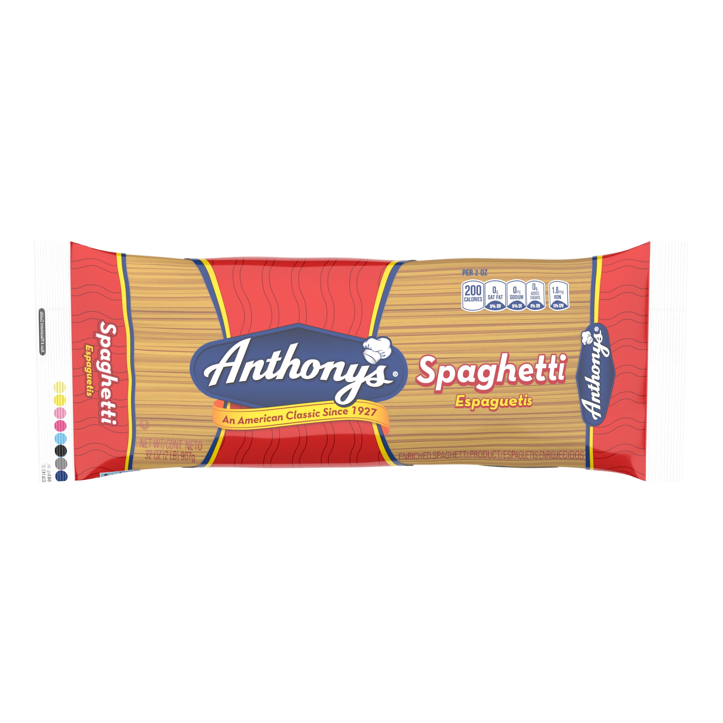 (4 pack) Anthony's Enriched Spaghetti Product, 32 oz