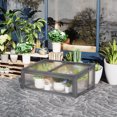 thumbnail image 2 of Wooden Cold Frame Greenhouse in Grey for Extended Growing Season 39.4 Inch, 2 of 9