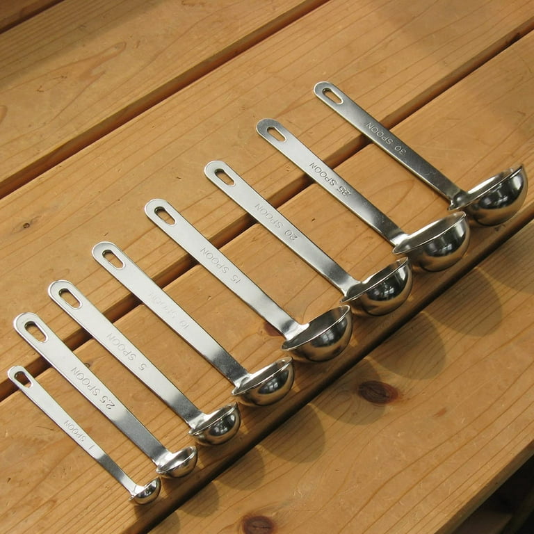 Wadasuke Extra Thick Stainless Steel 2-Piece Measuring Spoon Set -  Globalkitchen Japan