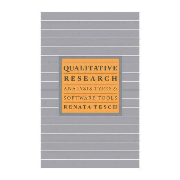 Qualitative Research: Analysis Types & Tools, (Hardcover)