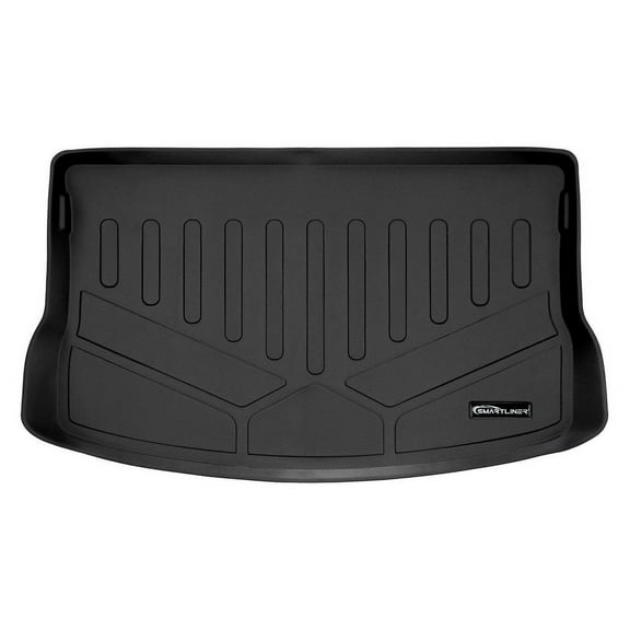 SMARTLINER All Weather Protection Custom Fit Black Cargo Liner Behind 2nd Row Compatible With 2020-2023 Tesla Model Y (7 Passenger Models)
