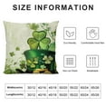 thumbnail image 5 of PHYHOO  St Patricks Day Pillow Covers Happy St Patricks Day Lucky Clover Hat Decor for Throw Pillows Covers St Patricks Day Pillow Covers Decor Couch Living Room  White, 5 of 5