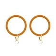 thumbnail image 1 of 2 piezas pulsera de silicona círculo grande pulsera pulsera llavero anillo llave colgante accesorios para mujeres damas (naranja), 1 of 5
