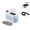 Blue-10 ICe, variant on Mini Portable Ice Maker Machine for Car & Home, Countertop Ice Maker with 12V DC/AC Dual Power, Fast 8-10 Ice Cubes in 10-15 Mins, Compact Travel Ice Maker for RV, Camping, Office