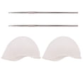 thumbnail image 1 of 2 Set Silicone Hair Highlights Caps Hair Coloring Caps Hair Dye Hats with Needle, 1 of 7