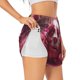 thumbnail image 1 of Balery Surreal Pink Headphones Pantalones cortos deportivos para mujer con forro y dos bolsillos, elásticos, para entrenamiento, gimnasio, yoga-Medium, 1 of 7