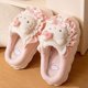 thumbnail image 4 of Sanrio Hello Kitty casa zapatilla peluda dibujos animados Kuromi Cinnamoroll Yk2 mujeres invierno zapatillas antideslizantes de felpa chica lindos zapatos planos, 4 of 5