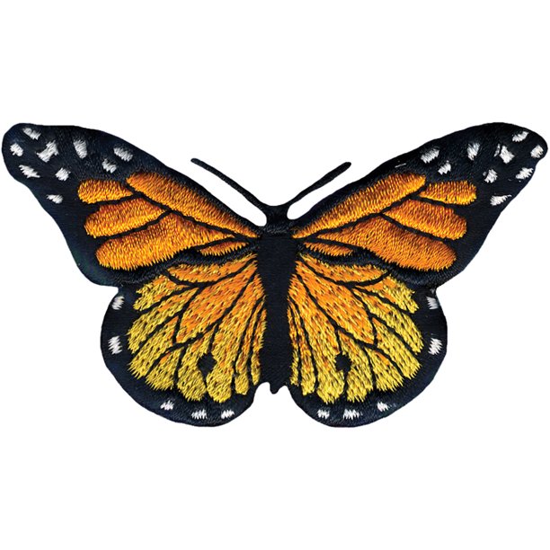 Wrights IronOn AppliqueMonarch Butterfly