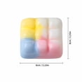 thumbnail image 3 of Bubble Grid Crunchy Squishy Toy, Block Filled Stress Relief Fidget Toy, Rounded Bubble Squeeze Sensory Ball for Desk Decor Office, Novelty Gift for Fidget Lovers Adults Teens, 3 of 4
