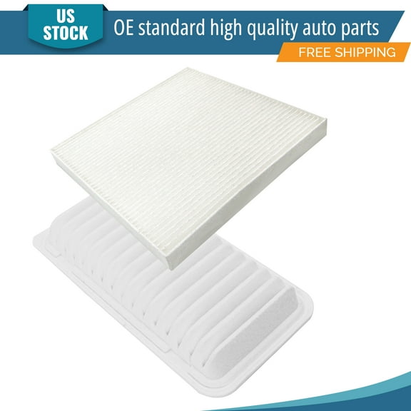 YXPCARS 2PCS Engine Air Filter & Cabin Air Filter for Pontiac Vibe 2003-2008 L4 1.8L, New Air Filter Kit Replacement (CA9482 CF10374)
