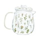 thumbnail image 2 of Tetera de vidrio con colador, duradera y con diseño floral. Grande, 2 of 9