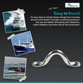 thumbnail image 6 of MARINE CITY 304 Stainless Steel Bimini Boat Top Pad Eye, Polished Finish, Durable Marine Yacht Caravan Kayak Hardware, Pack of 1, 6 of 7