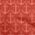 thumbnail image 1 of oneOone Cotton Silk Red Fabric Nautical Sewing Craft Projects Fabric Prints By Yard 42 Inch Wide, 1 of 4