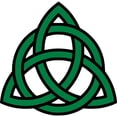 thumbnail image 3 of CafePress - Green Celtic Knot - Greeting Card, Blank Inside Glossy, 3 of 3